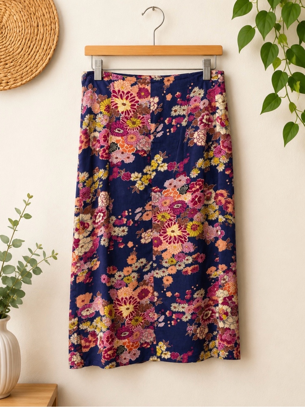 Free People Skirt - Blue and Pink Floral